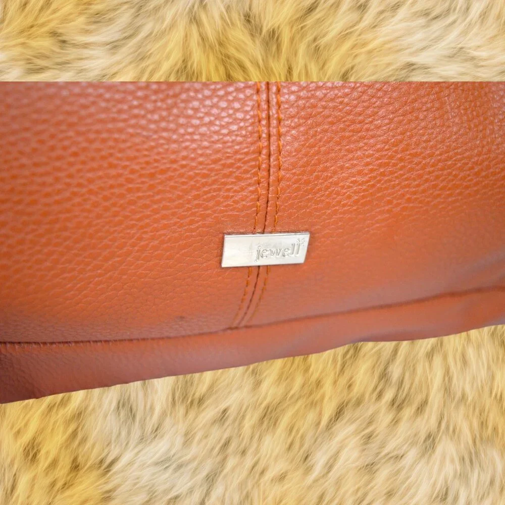 Jewell by Thirty-One Fashion Games Cognac Woods Pebble Purse Hobo Shoulder Bag
